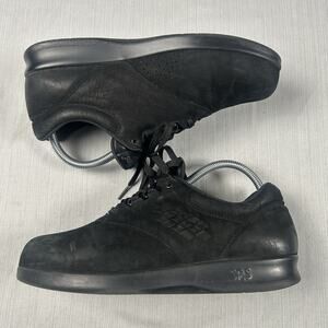 SAS Free Time Women!s Size 8 WW Tripad Comfort Black Nubuck Casual Walking Shoes